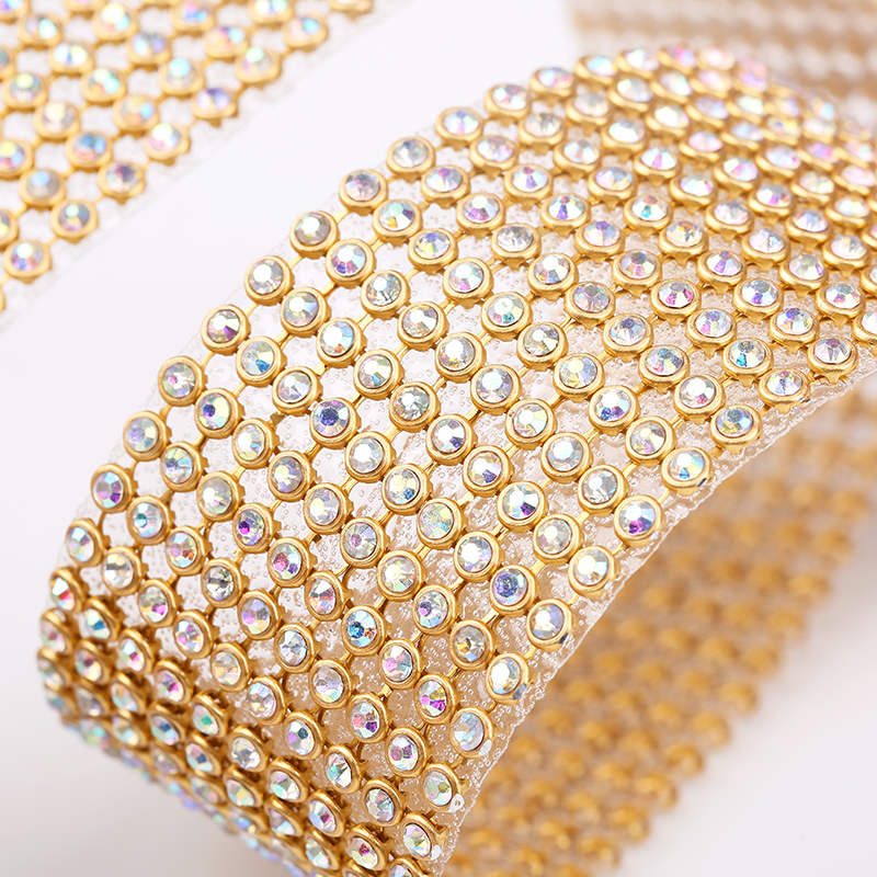 10rows Clear Crystal AB Rhines - Hotfix Rhinestone Sheet avis et prix
