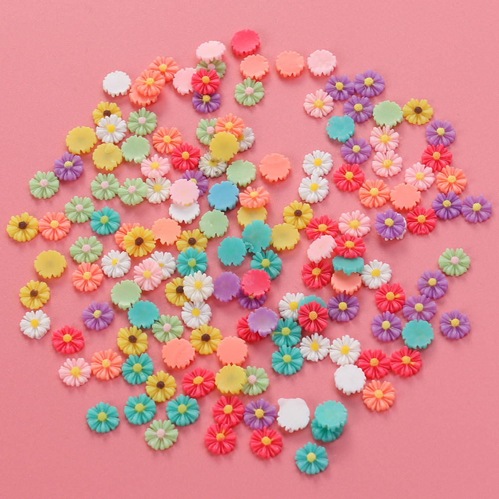 50Pcs 9Mm Small Daisy Resin Fl - Embellishment Crafts avis et prix