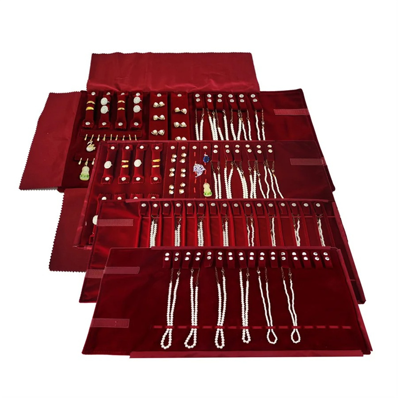 Burgundy Velvet Jewelry Roll-U - Velvet Ribbon Roll avis et prix