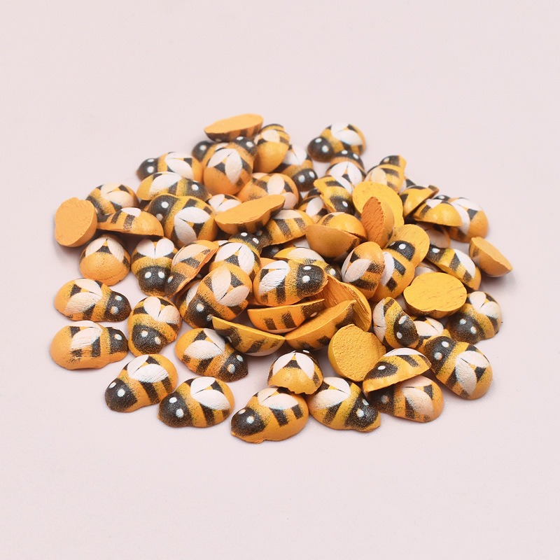 100PCS Wooden Bee Tiny Embelli - Embellishments For Scrapbooking avis et prix