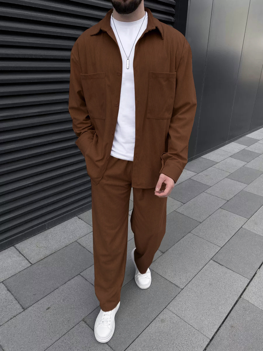 Men's corduroy two-piece outfi - Embellish Knit avis et prix