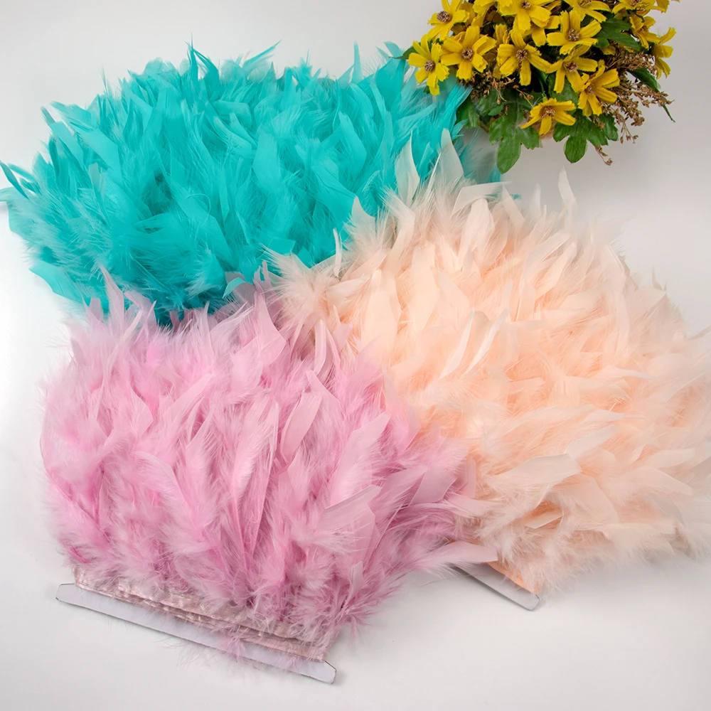 1M Natural Turkey Feathers Tri - Feather Trim Marabou avis et prix