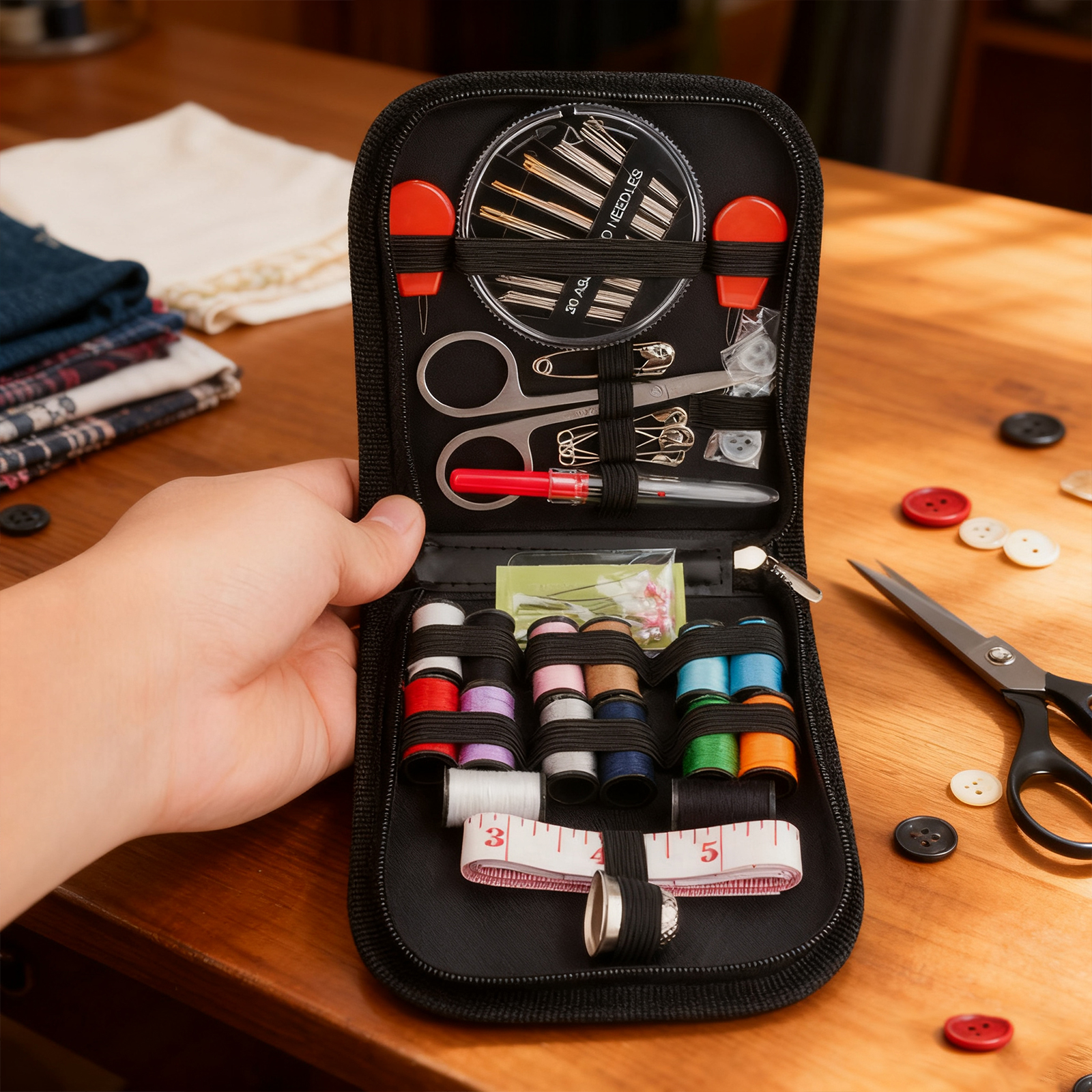 The sewing kit contains 68 acc - Pom Pom Maker Tool avis et prix