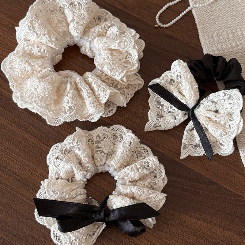 French retro double layered bo - Lace Ribbon Trim avis et prix