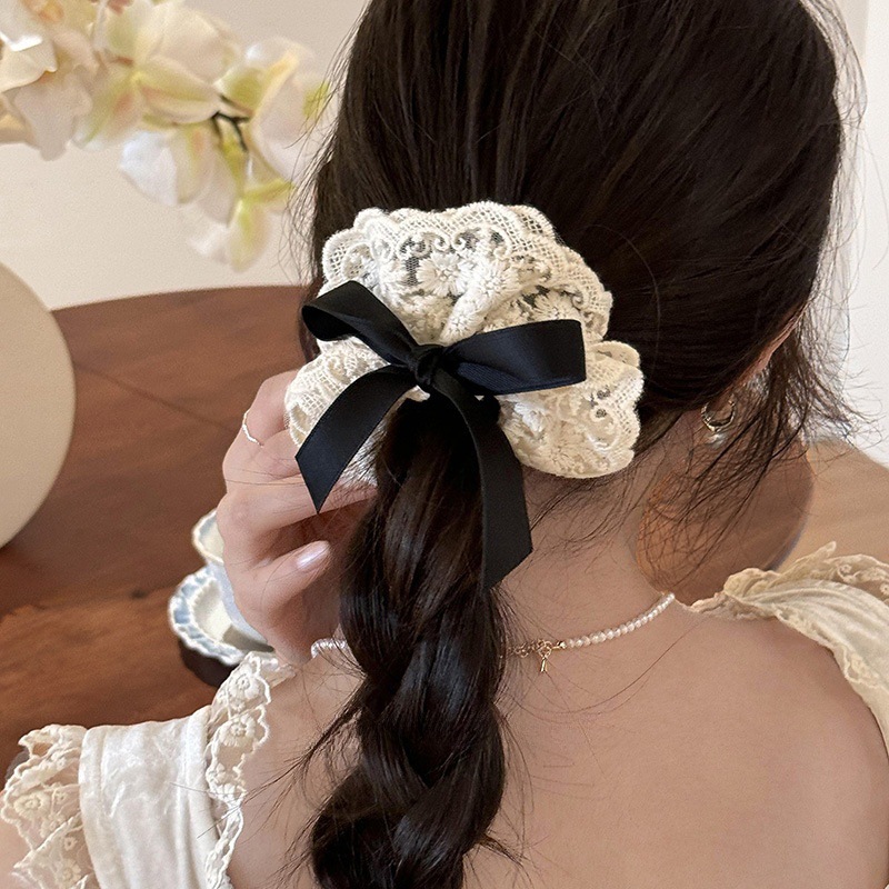 French retro double layered bo - Lace Ribbon Trim avis et prix