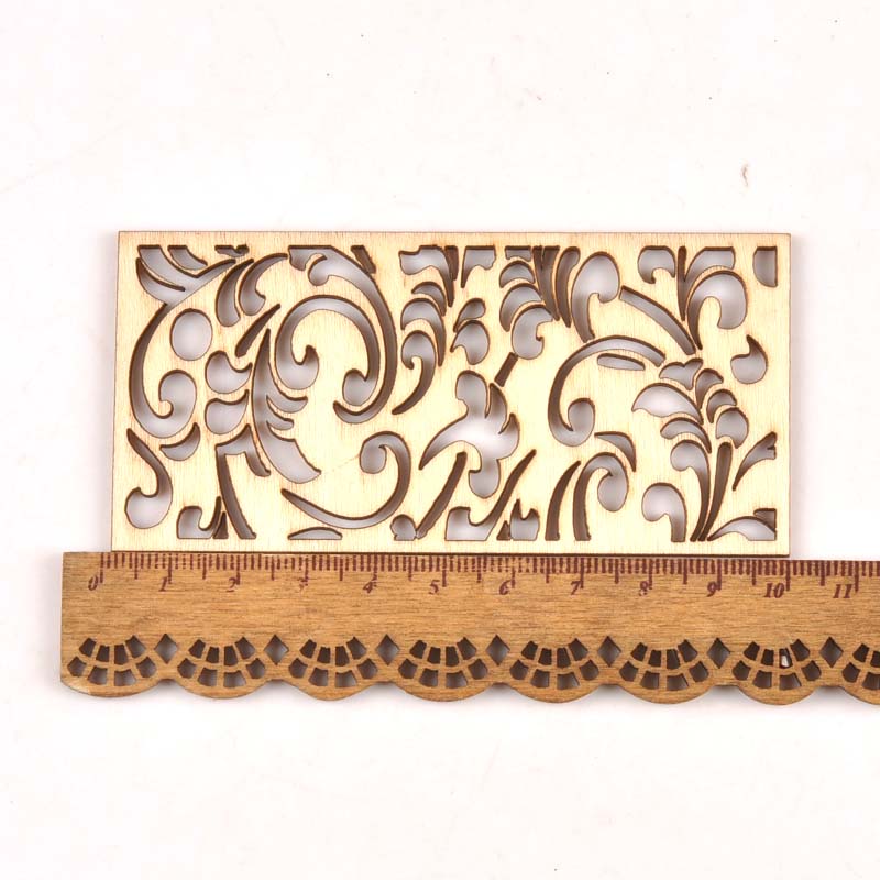 5Pcs Hollow Lace Wood Crafts F - Embellishments For Scrapbooking avis et prix