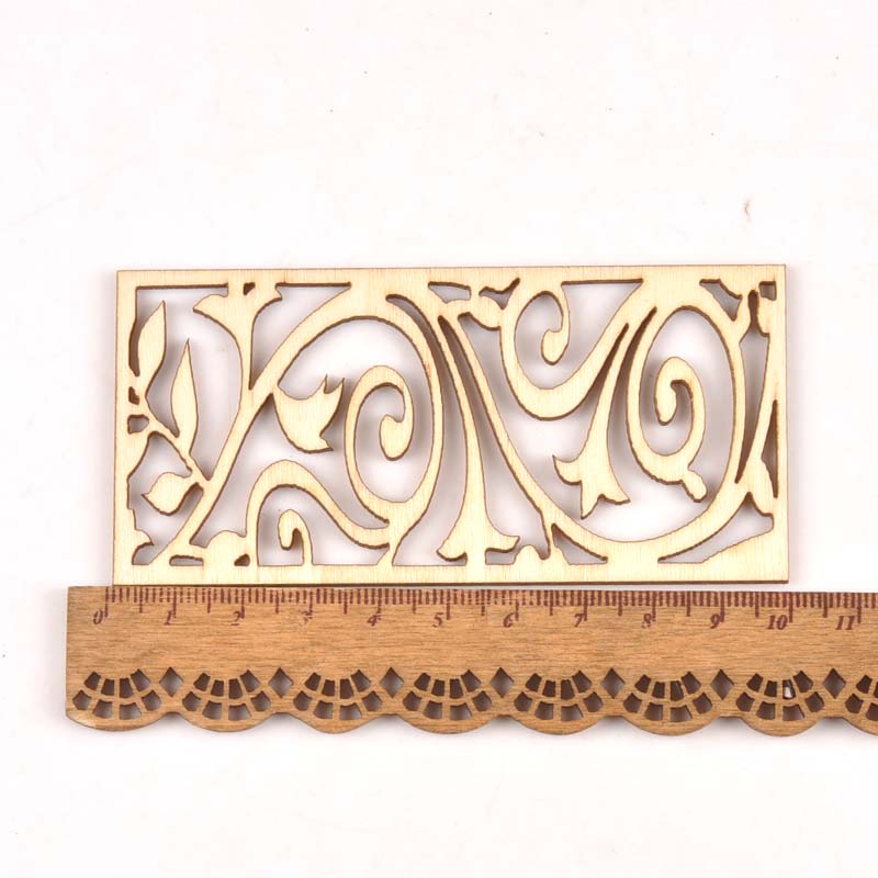 5Pcs Hollow Lace Wood Crafts F - Embellishments For Scrapbooking avis et prix