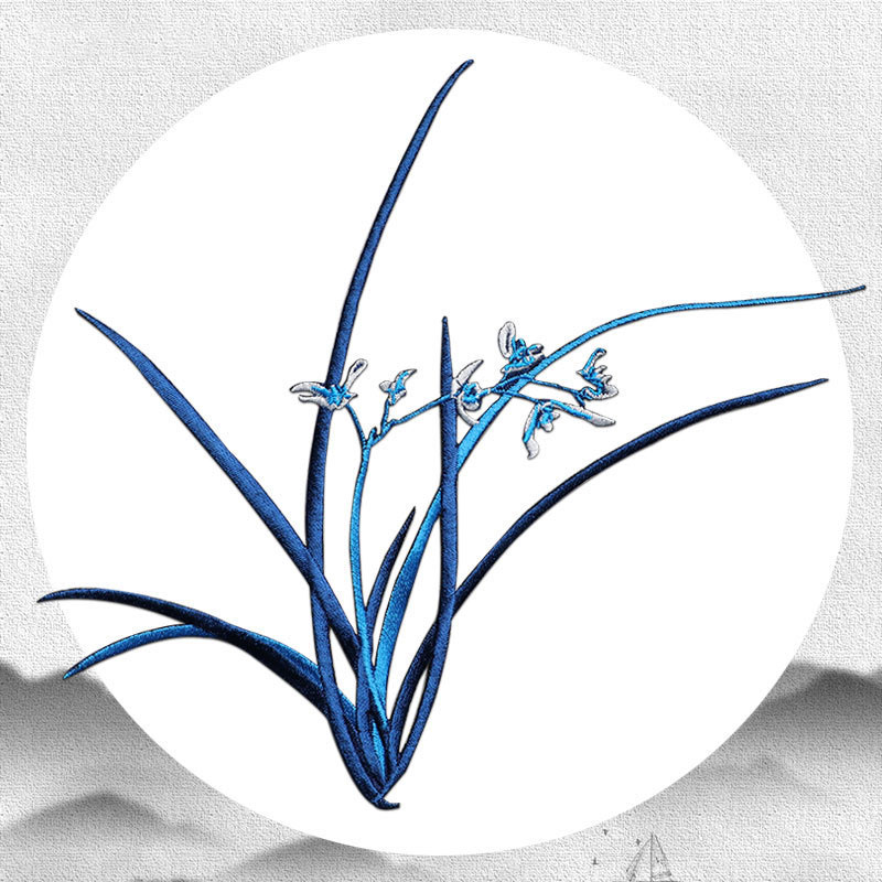 1 Piece 20CM X 18CM Orchid Emb - Applique Patch Flower avis et prix