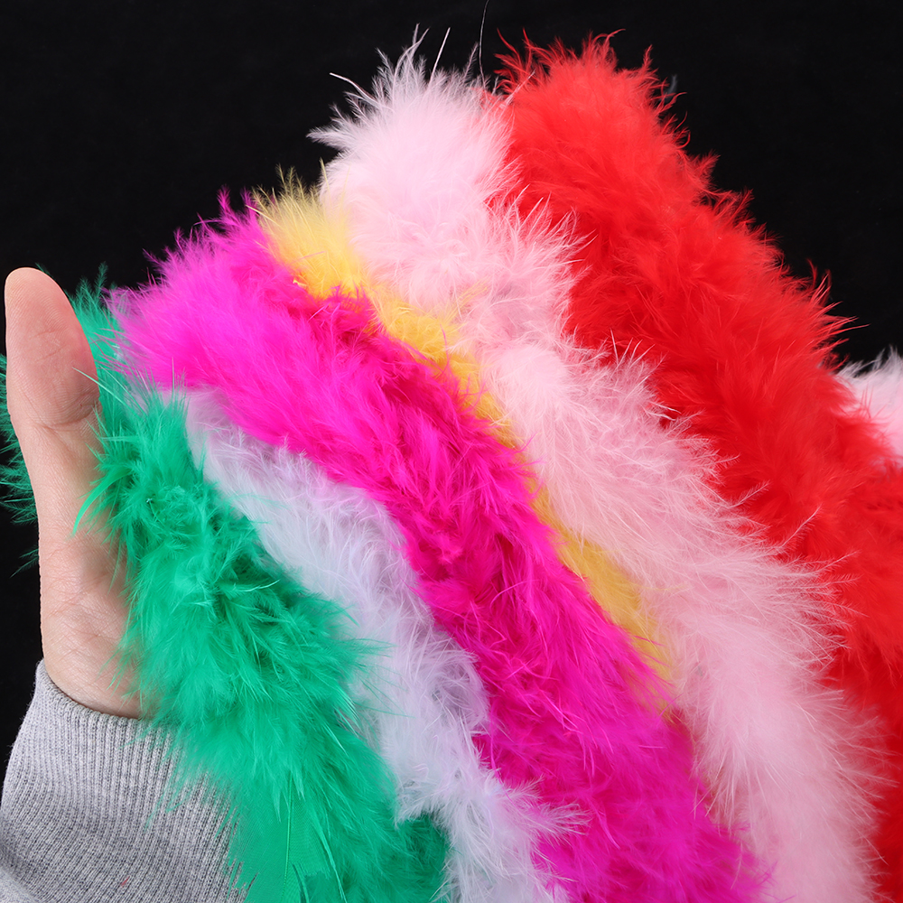 2M 13G Marabou Feathers Boa Ch - Feather Trim Marabou avis et prix
