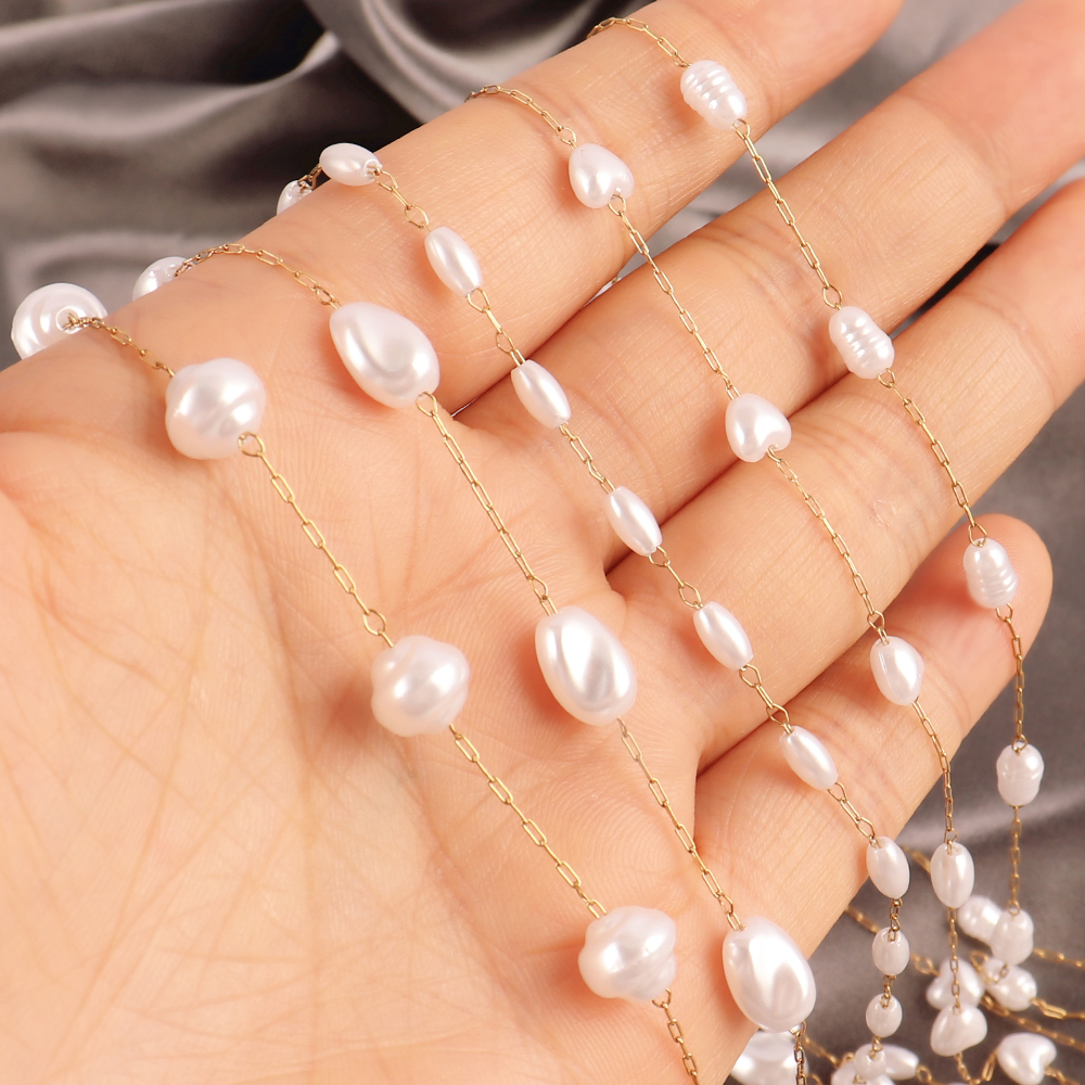 1Meters Stainless Steel Chain  - Pearl Trim Chain avis et prix