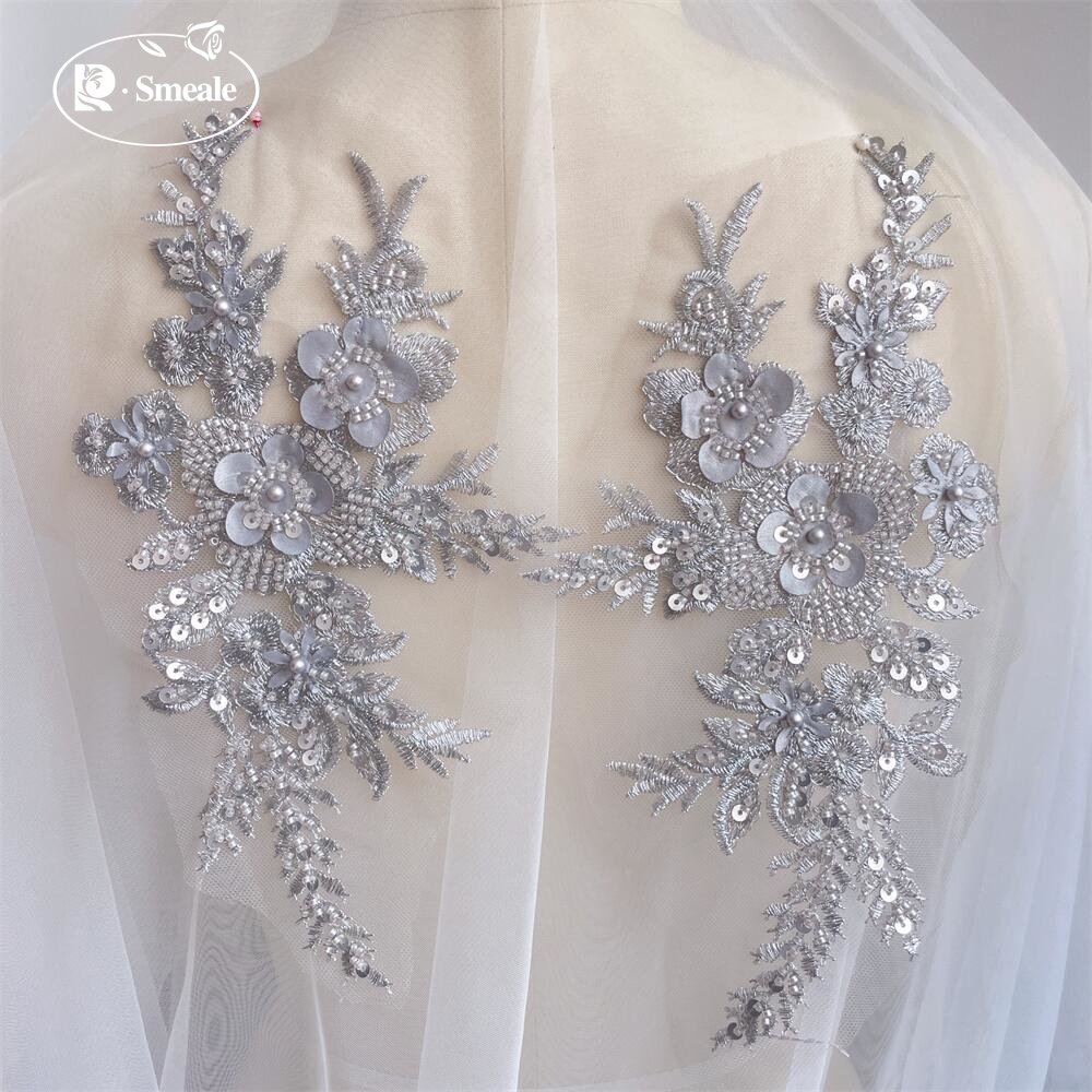 2PCS/1Pair New 12 Colors Sequi - Applique Patch Flower avis et prix