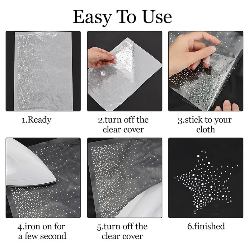 ~Latest Model 51 Sheet Iron-On - Hotfix Rhinestone Sheet avis et prix