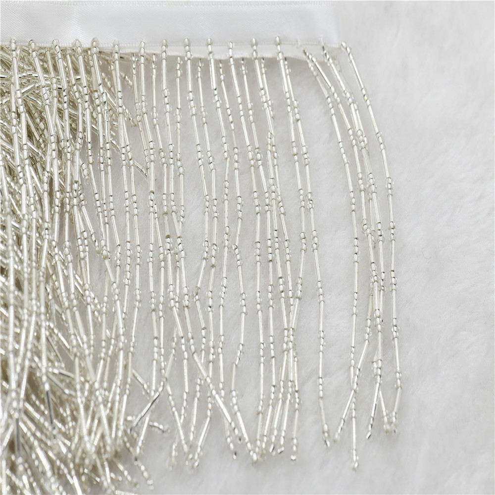1yard 10cm wide glass Beaded F - Beaded Trim Fringe avis et prix