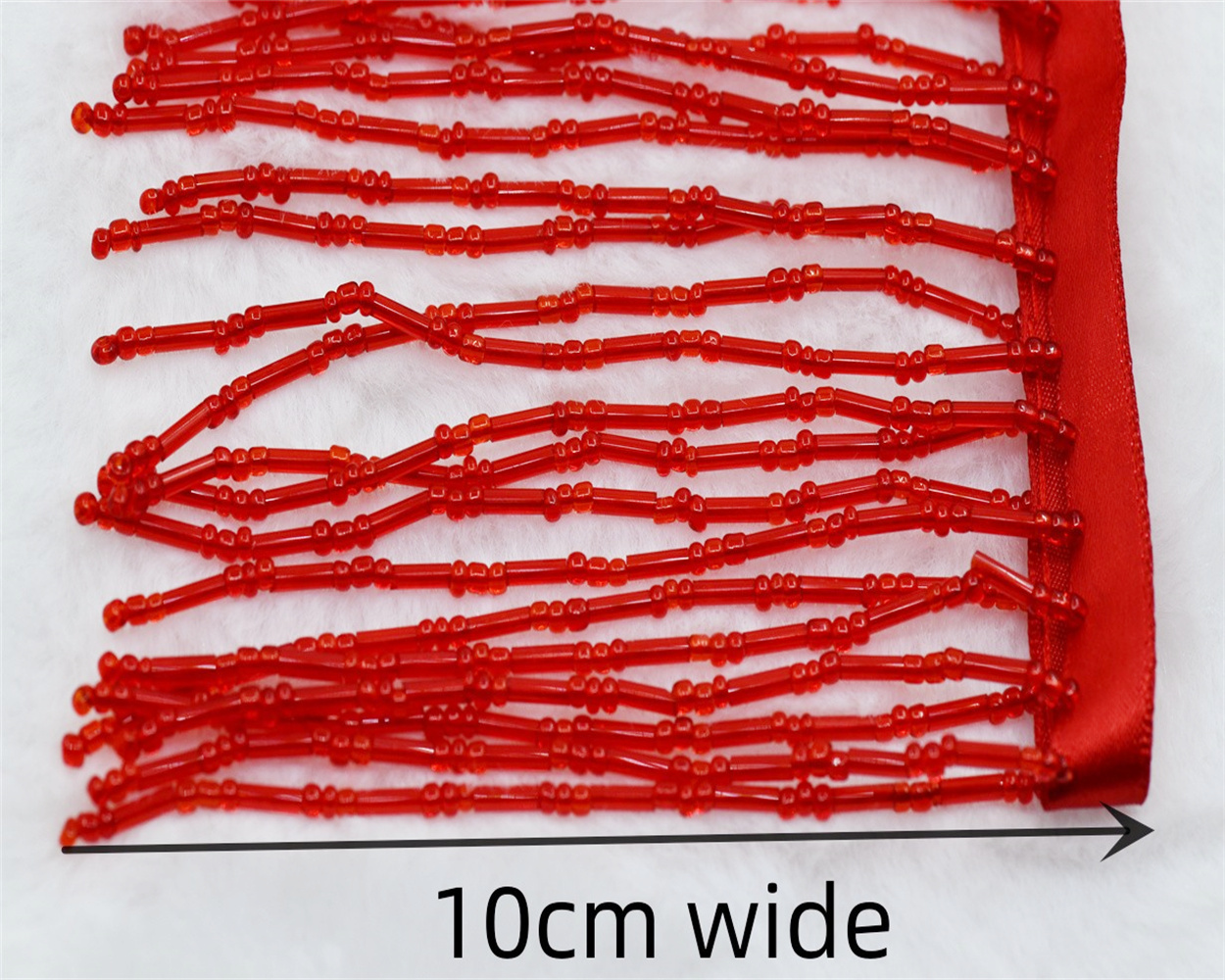 1yard 10cm wide glass Beaded F - Beaded Trim Fringe avis et prix