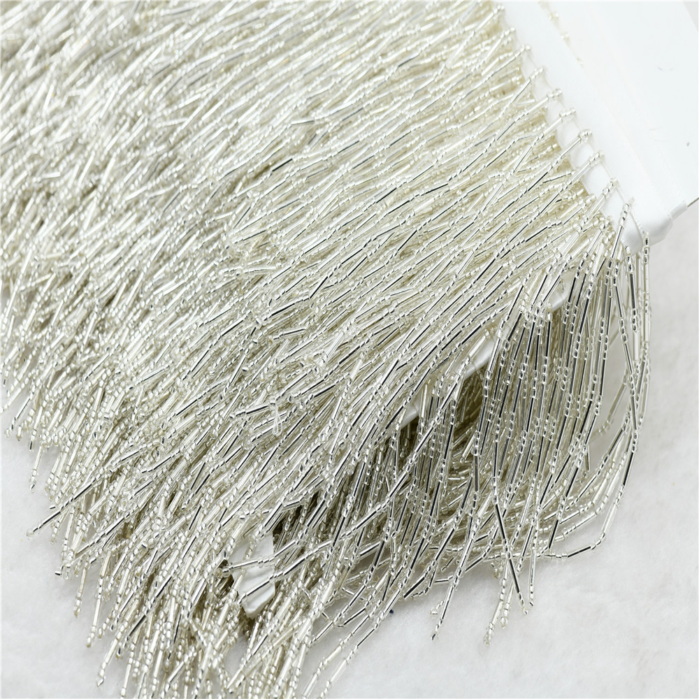1yard 10cm wide glass Beaded F - Beaded Trim Fringe avis et prix