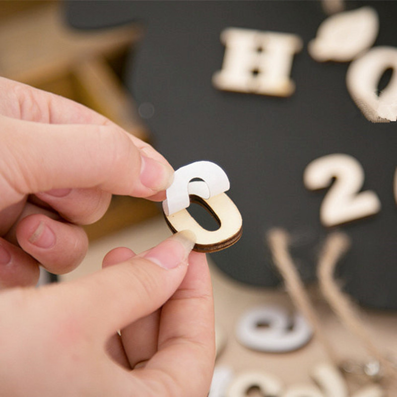Self-sticking Wooden 0-9 Numbe - Embellishments For Scrapbooking avis et prix
