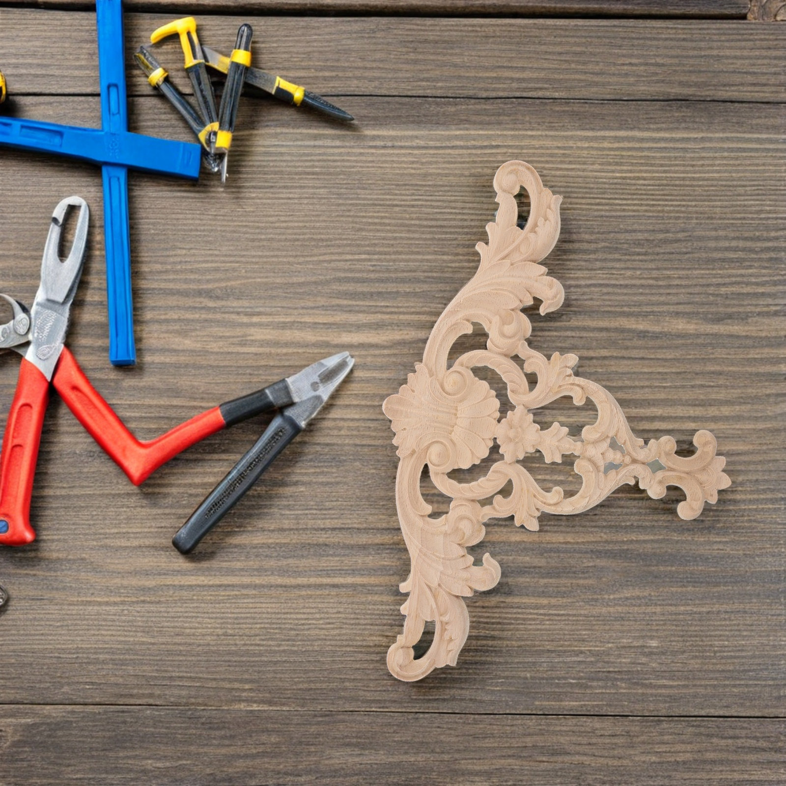 Wood Carved Appliques for Furn - Embellishment Crafts avis et prix