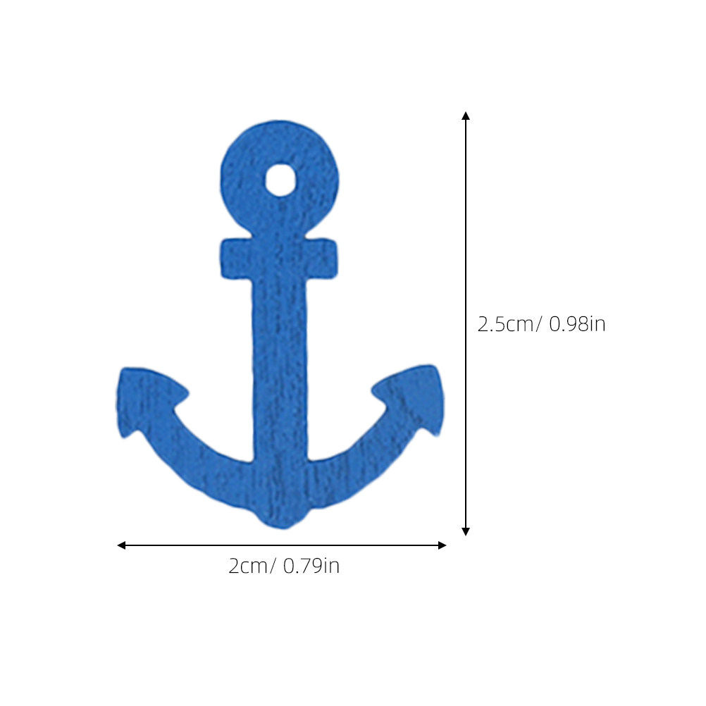 100 Pcs Wooden Anchor Mini Pen - Embellishments For Scrapbooking avis et prix