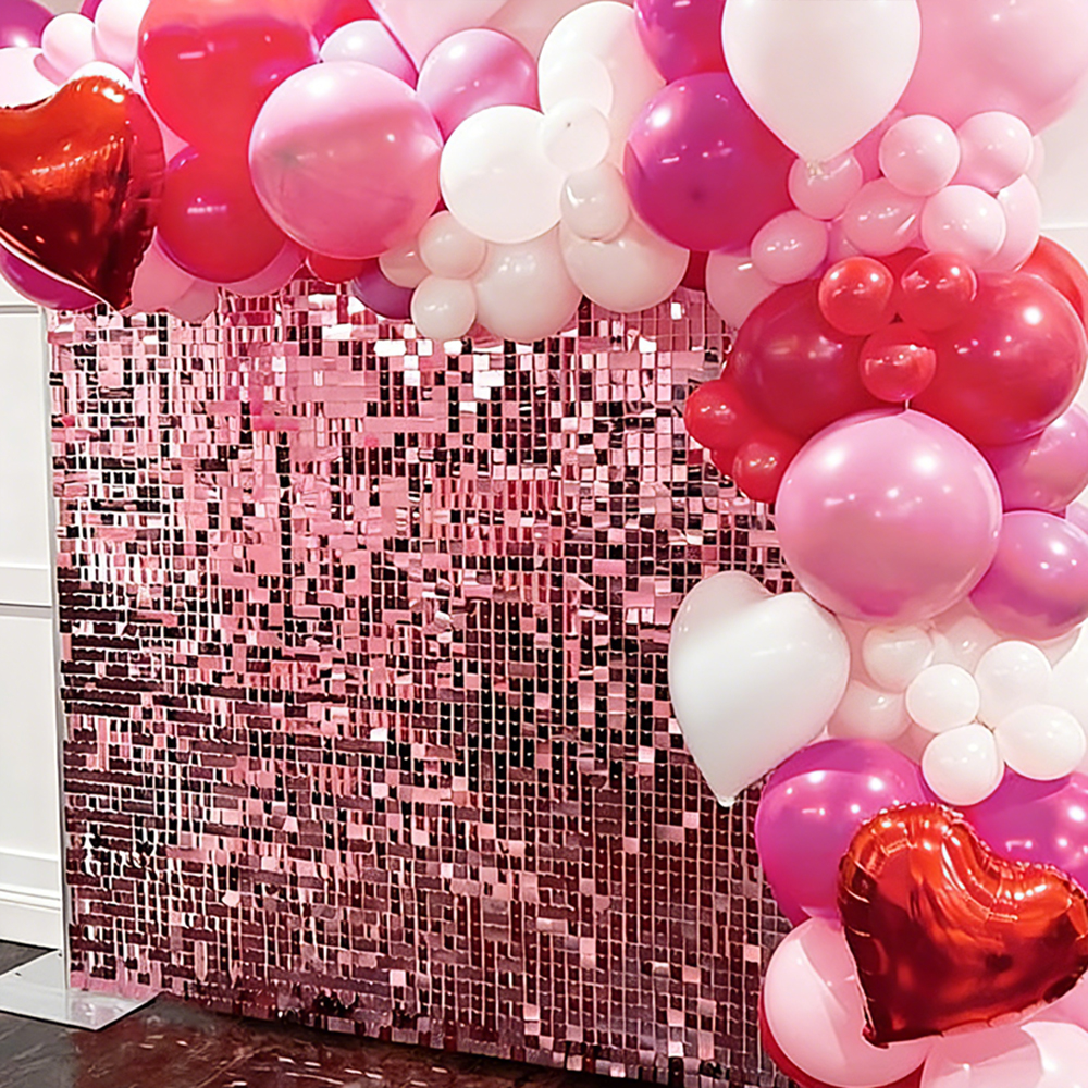Pink Shimmer Wall Backdrop Pan - Sequin Fabric Panel avis et prix