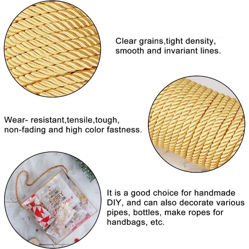 1Roll 8mm 20 Yards Twisted Cor - Cord Trim Twisted avis et prix