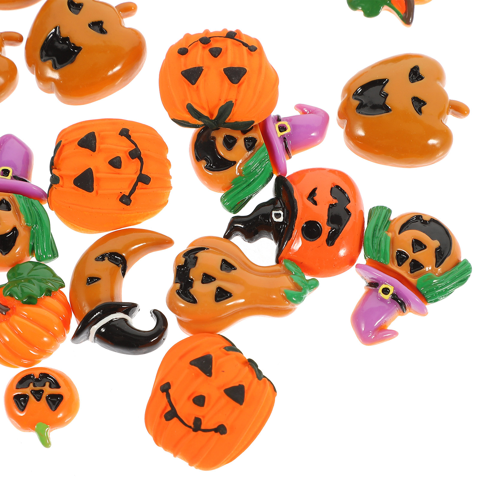 24Pcs Resin Halloween Pumpkin  - Embellishment Crafts avis et prix