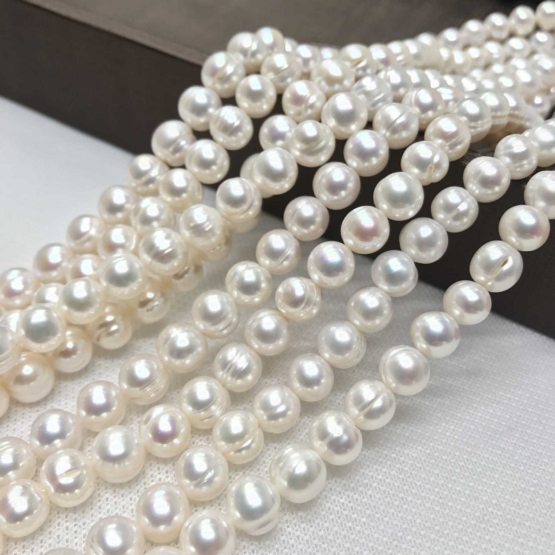 8-9mm Natural Freshwater Pearl - Pearl Trim Chain avis et prix