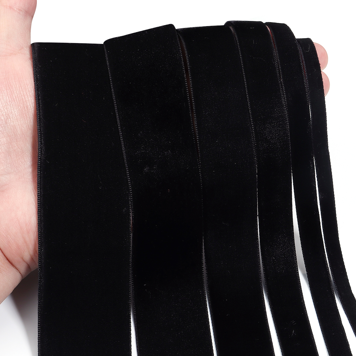 5-10Yards Black Velvet Ribbon  - Velvet Ribbon Roll avis et prix