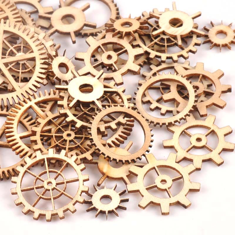 20-40mm 36pcs Unfinished Wood  - Embellishments For Scrapbooking avis et prix