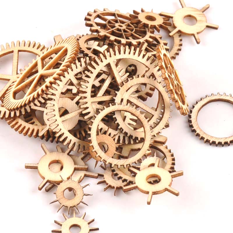 20-40mm 36pcs Unfinished Wood  - Embellishments For Scrapbooking avis et prix