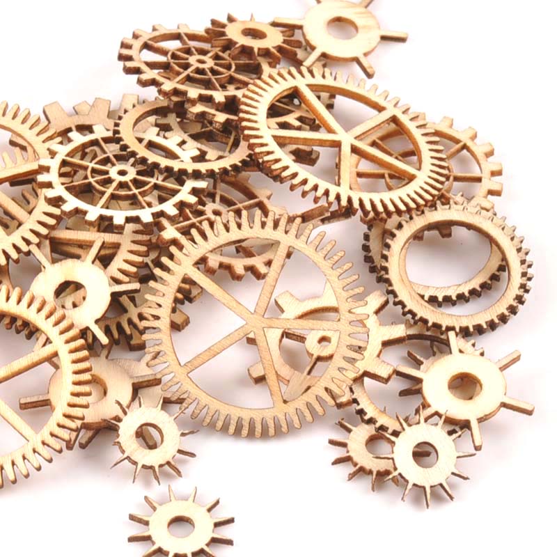 20-40mm 36pcs Unfinished Wood  - Embellishments For Scrapbooking avis et prix
