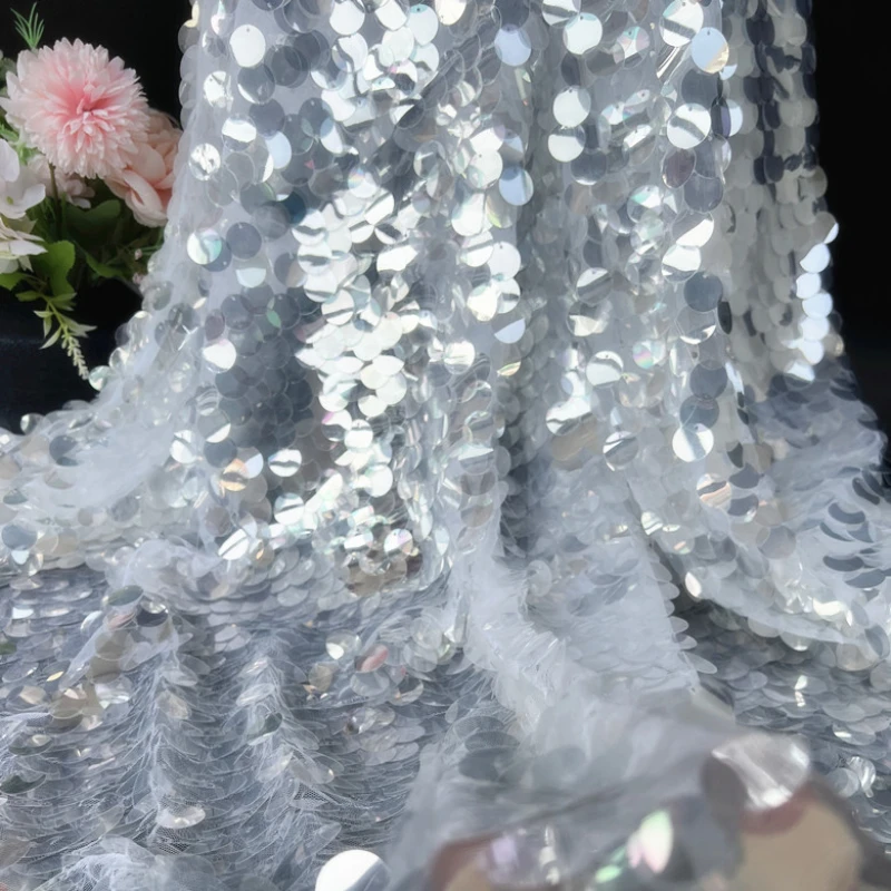 Encrypted Crystal Sequin Fabri - Crystal Mesh Fabric avis et prix