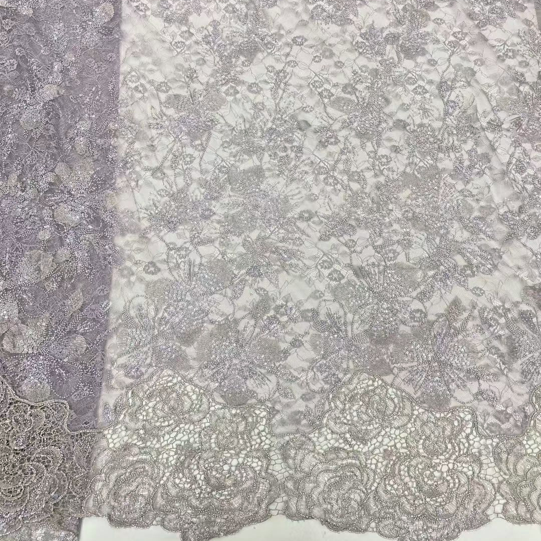 Lastest African French Floral  - Beaded Trim Fringe avis et prix