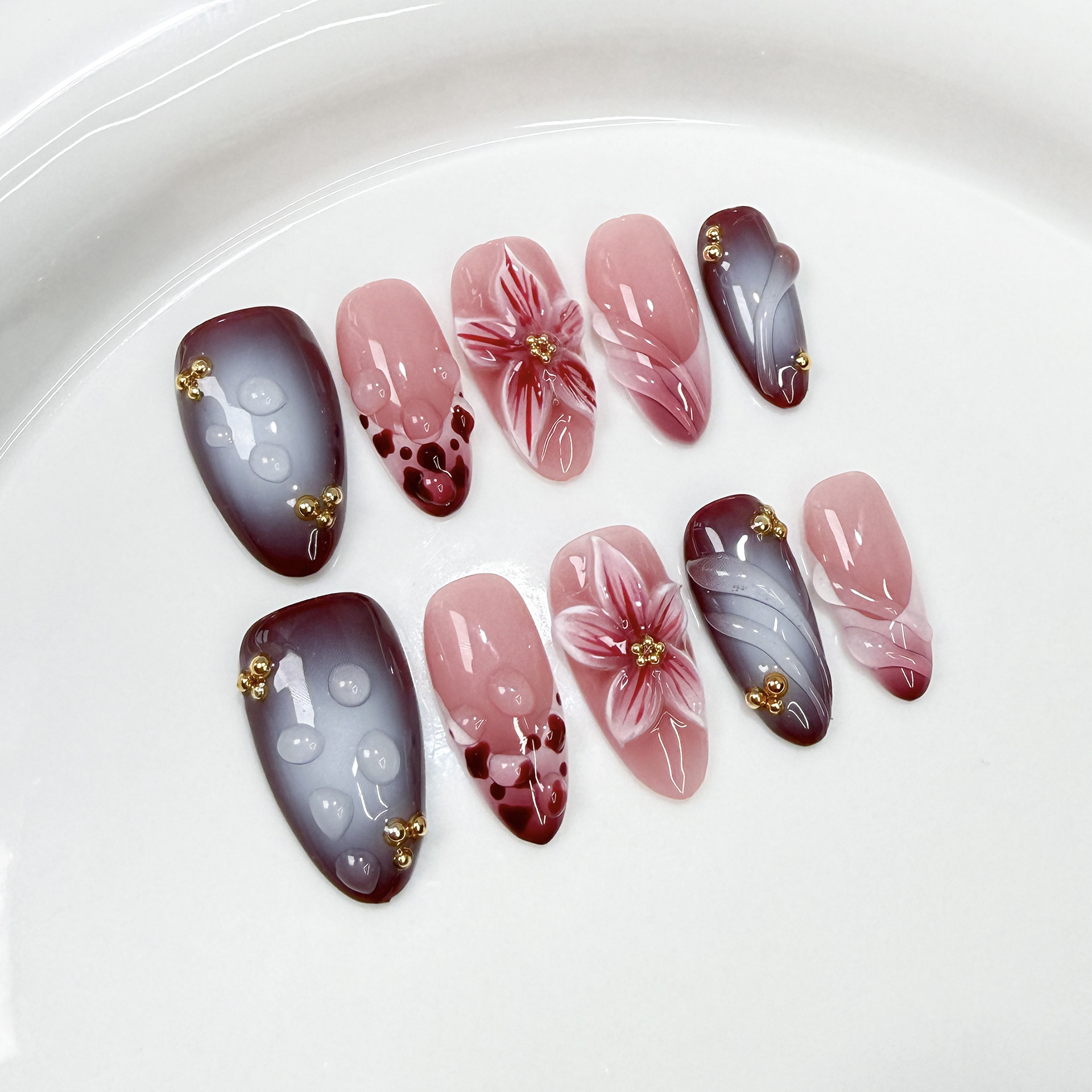 10Pcs Handmade Elegant French  - Embroidery Embellishments avis et prix