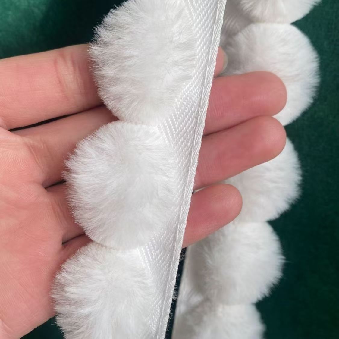 3cm Faux Rabbit Fur Pom Pom Ba - Fringe Ribbon Sewing avis et prix