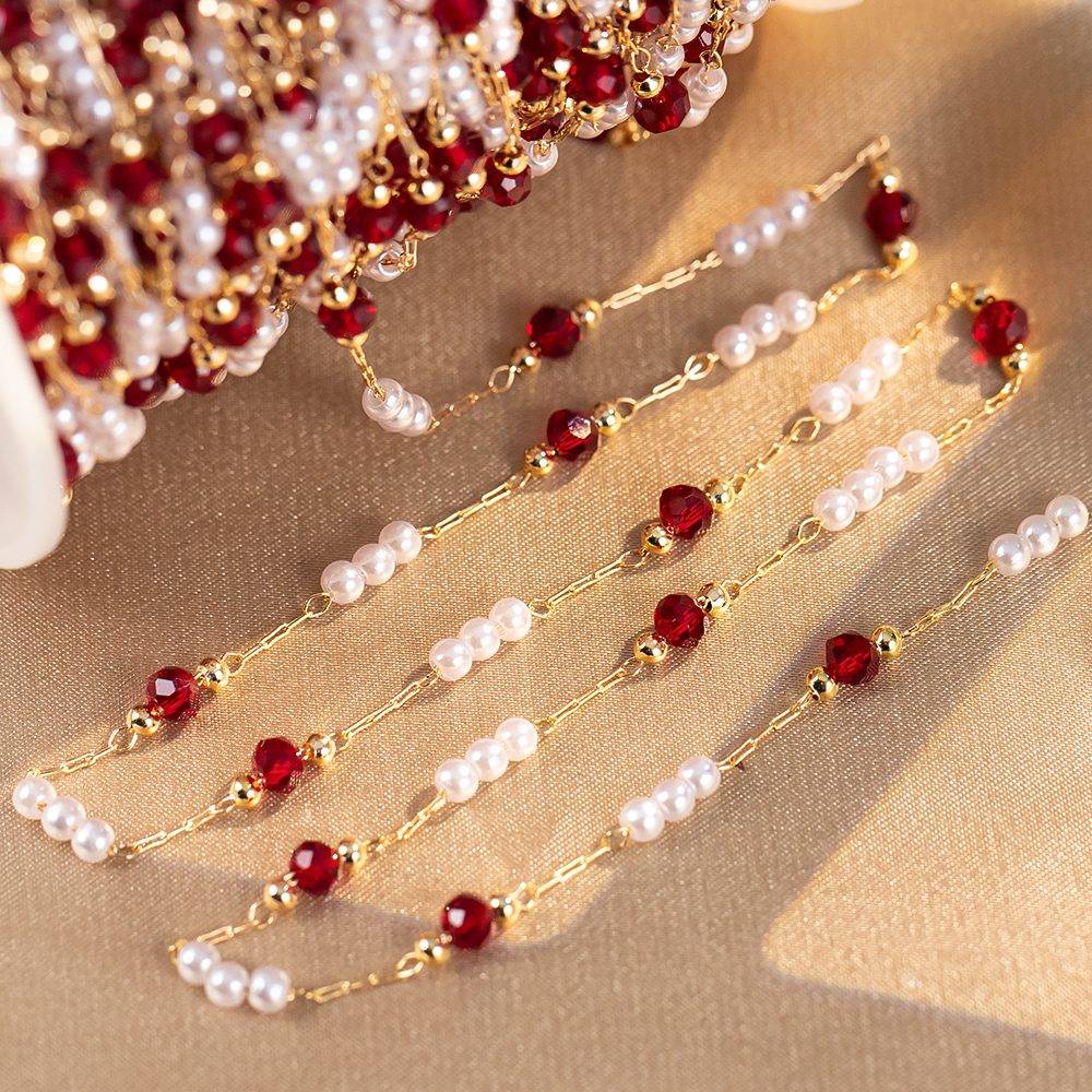 50cm/100cm Imitation Pearl Cop - Pearl Trim Chain avis et prix