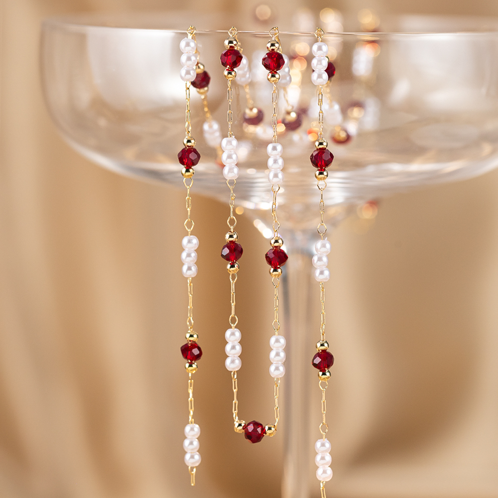 50cm/100cm Imitation Pearl Cop - Pearl Trim Chain avis et prix