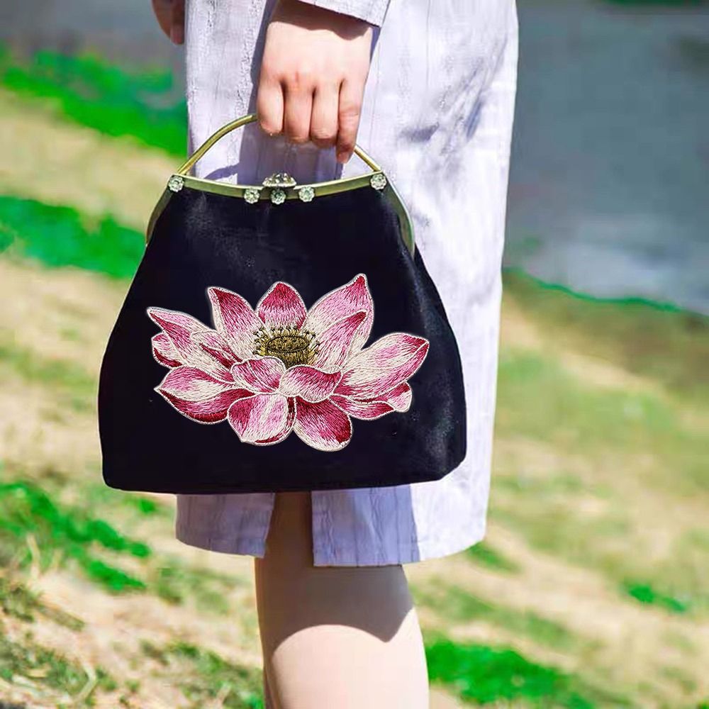 Soft Lotus Flower Patch Embroi - Applique Patch Flower avis et prix