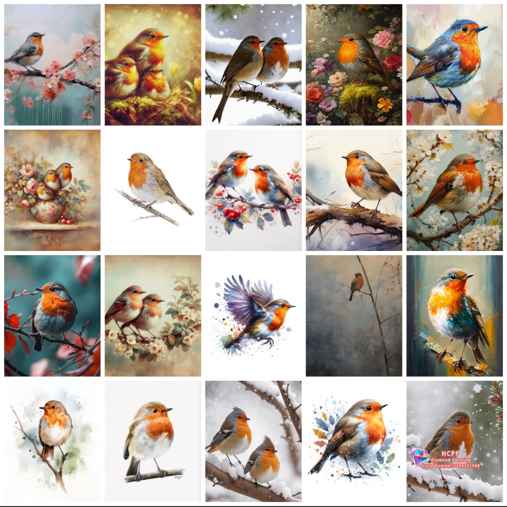 unframe Robin Bird Cute Robin  - Embroidery Embellishments avis et prix