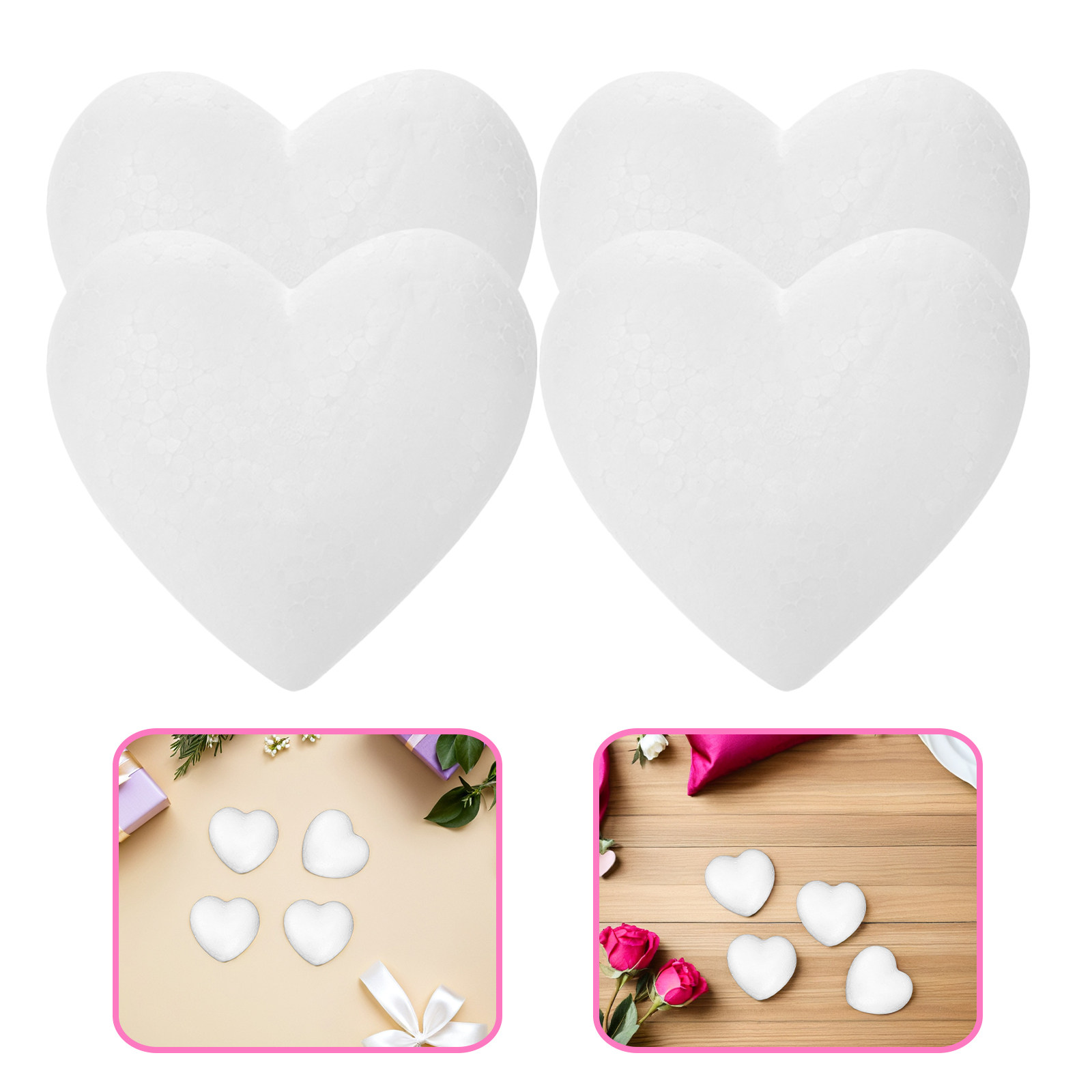 20Pcs Blank Heart Foam Balls L - Embellishment Crafts avis et prix