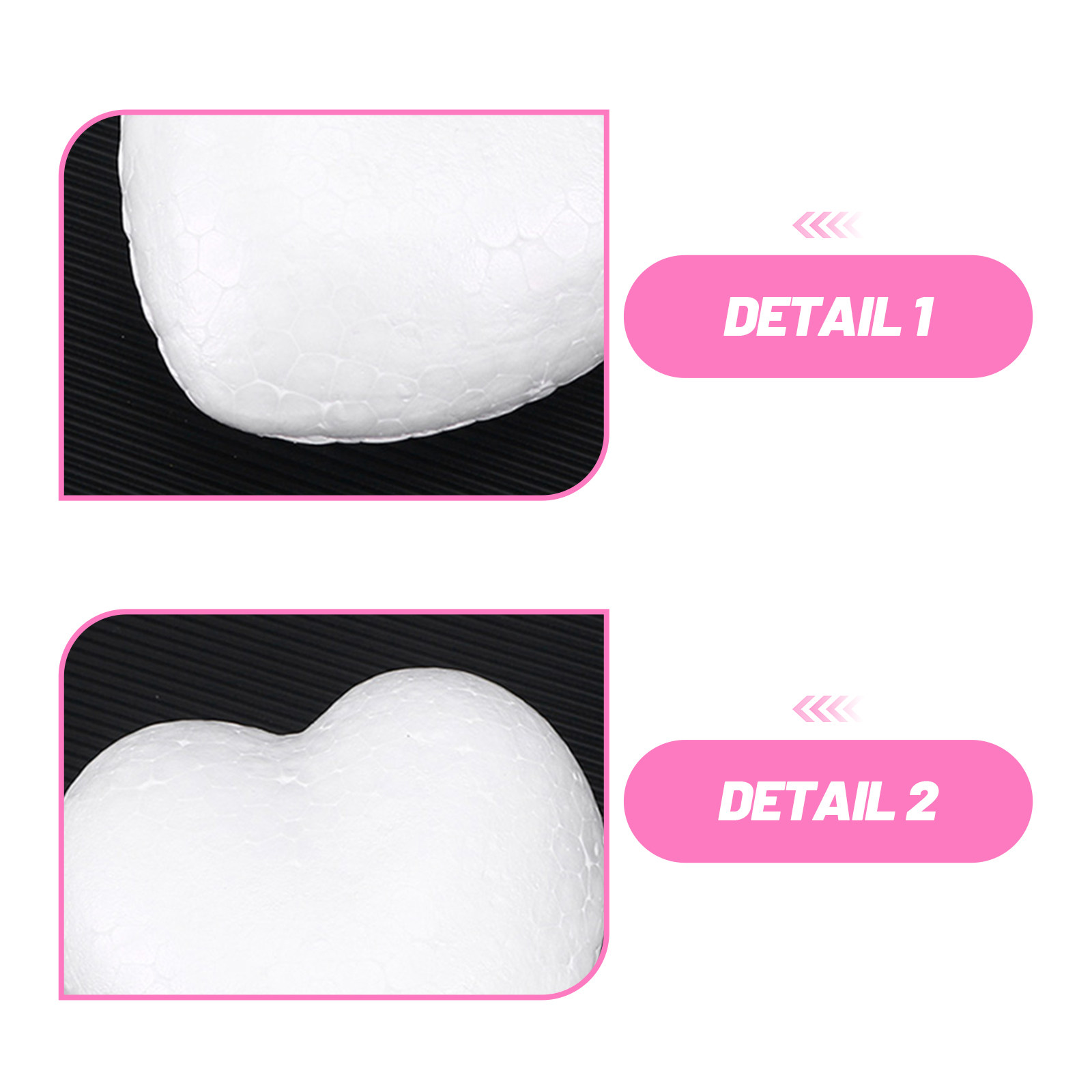 20Pcs Blank Heart Foam Balls L - Embellishment Crafts avis et prix