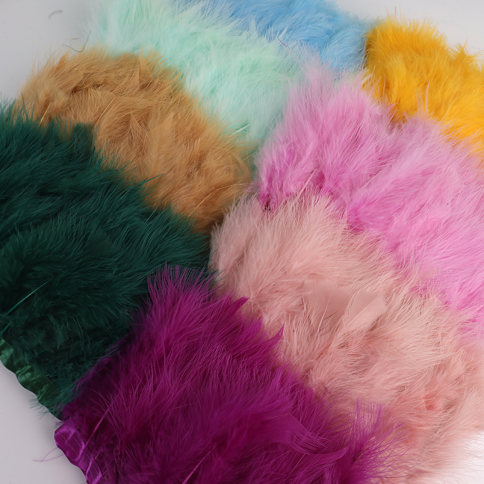10 Meters Natural Turkey Marab - Feather Trim Marabou avis et prix