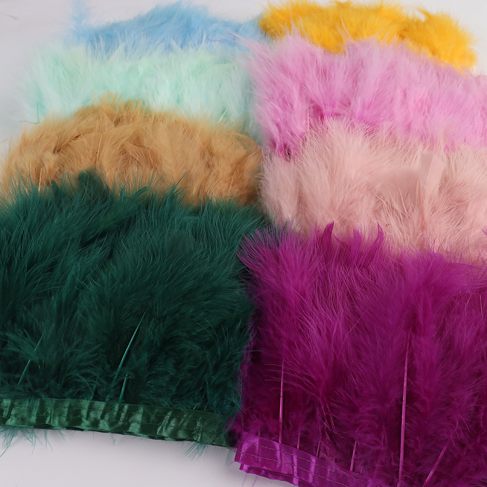 10 Meters Natural Turkey Marab - Feather Trim Marabou avis et prix