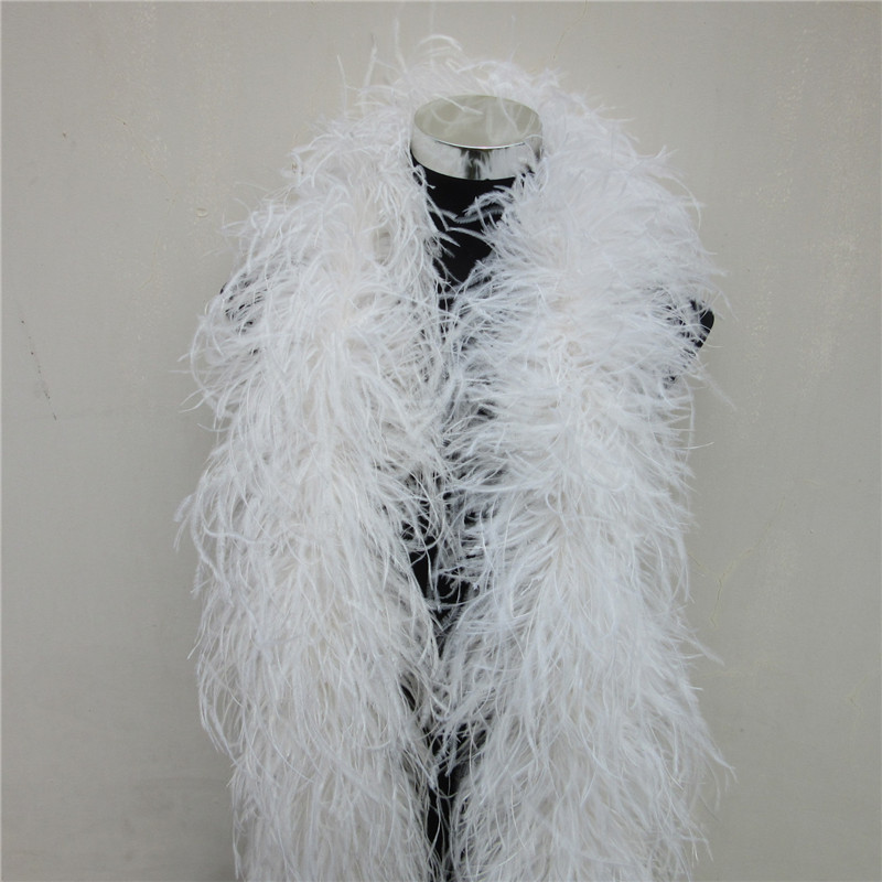 2 Meters 6 Layer White Natural - Feather Trim Marabou avis et prix