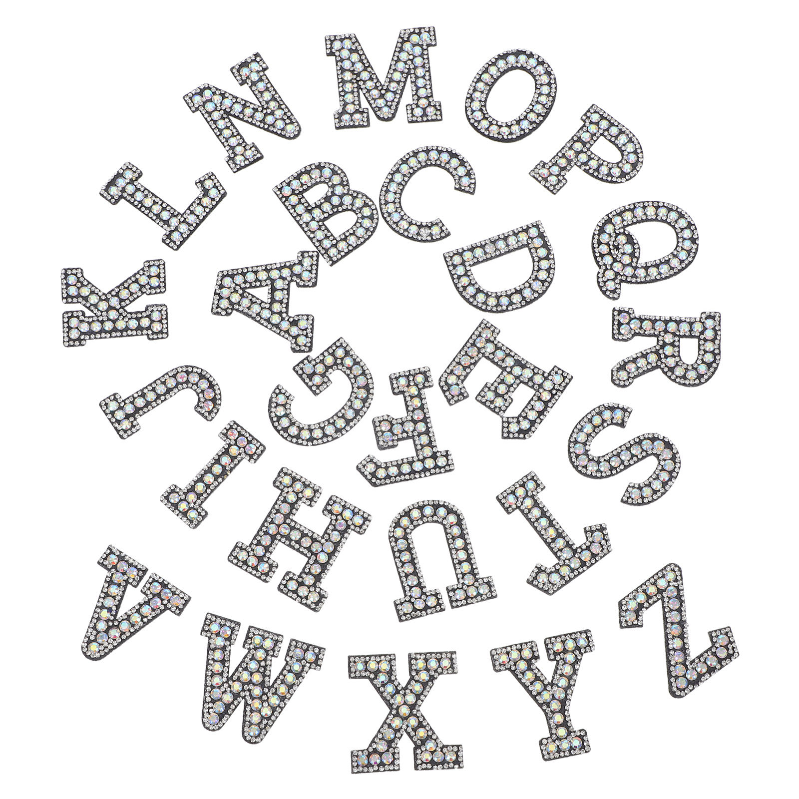 26Pcs Rhinestone Letter Patche - Embellishment Crafts avis et prix