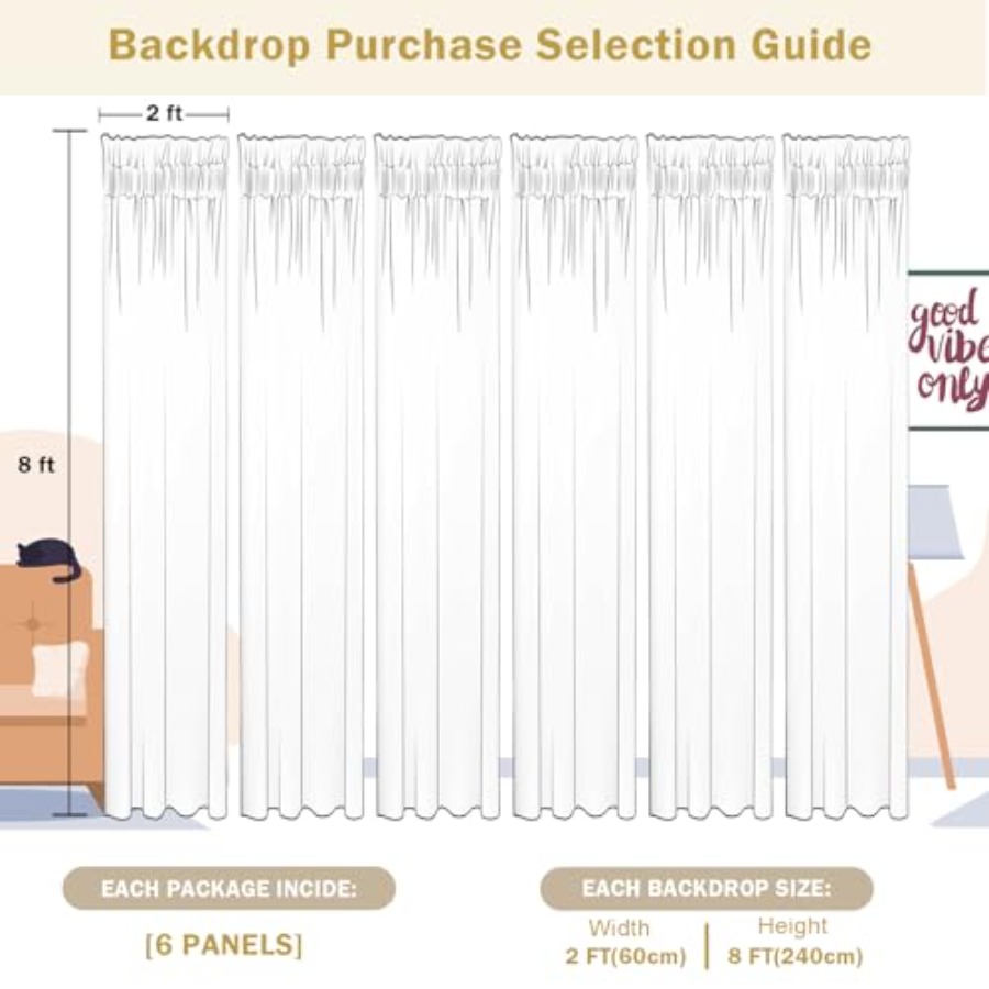 Photography backdrop curtains  - Sequin Fabric Panel avis et prix