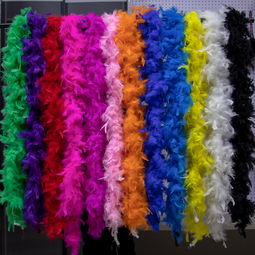2 Meters Turkey feathers boa 3 - Feather Trim Marabou avis et prix