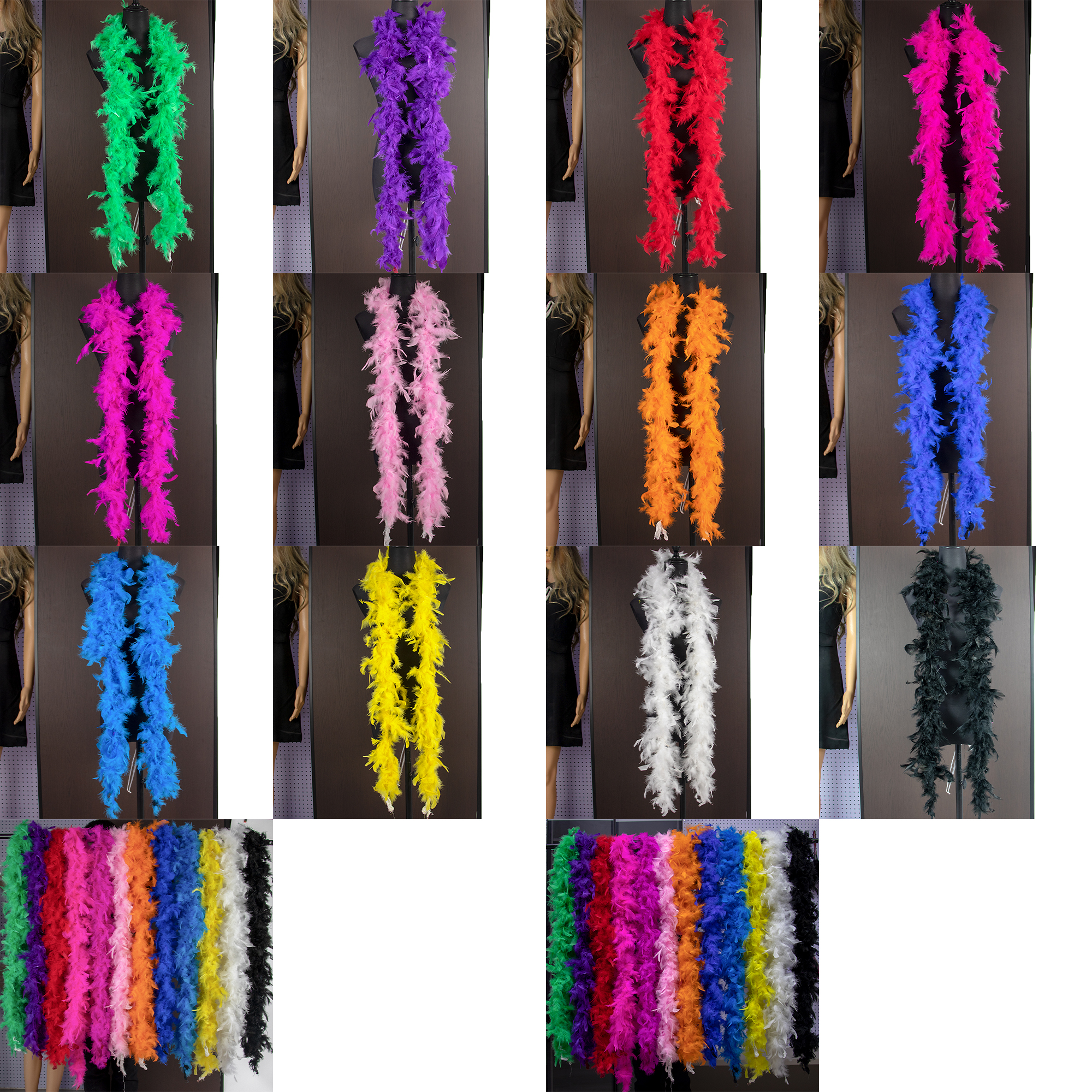 2 Meters Turkey feathers boa 3 - Feather Trim Marabou avis et prix