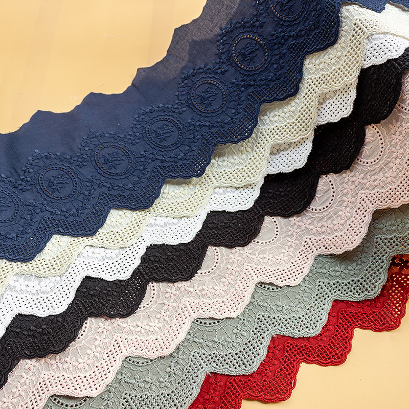 2Yards Colorful  Cotton Embroi - Lace Ribbon Trim avis et prix