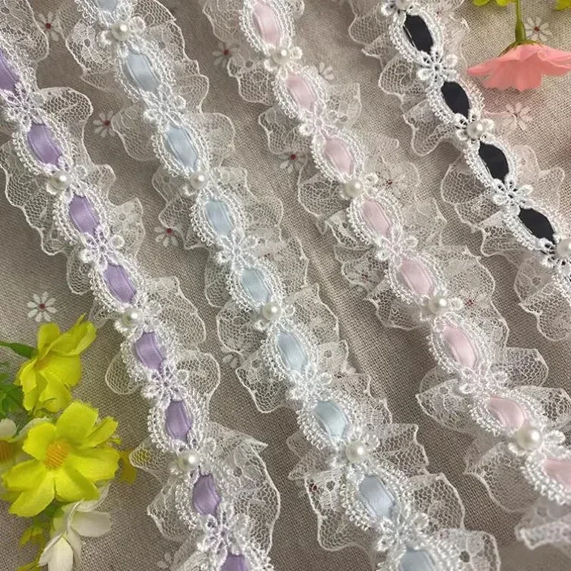 5/10yards Lolita White Lace Tr - Lace Ribbon Trim avis et prix