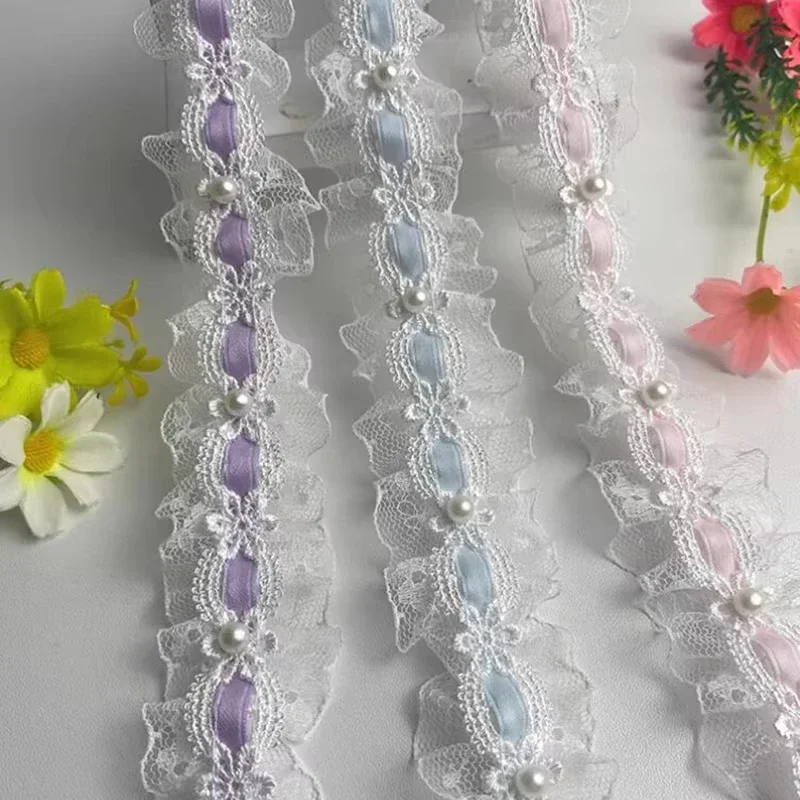 5/10yards Lolita White Lace Tr - Lace Ribbon Trim avis et prix